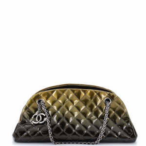 Chanel Medium Just Mademoiselle Degrade Bag Quilted Patent